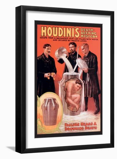 Houdini's Death-Defying Mystery-null-Framed Art Print