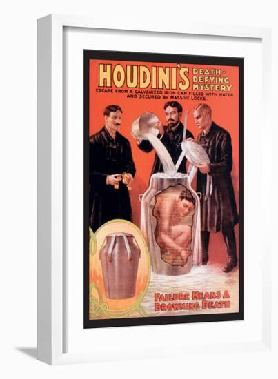 Houdini's Death-Defying Mystery-null-Framed Art Print