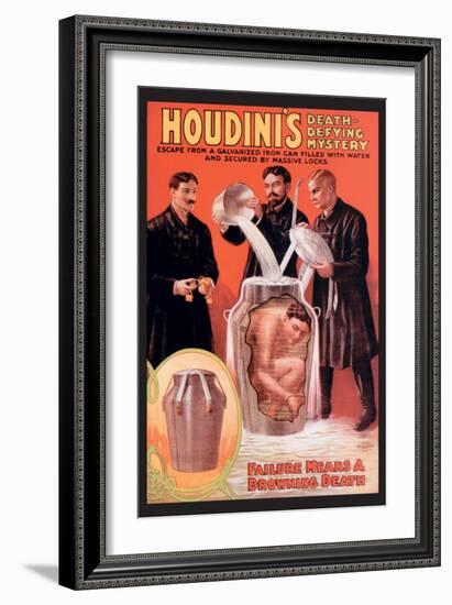 Houdini's Death-Defying Mystery-null-Framed Art Print