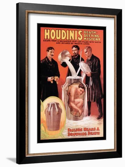 Houdini's Death-Defying Mystery-null-Framed Art Print