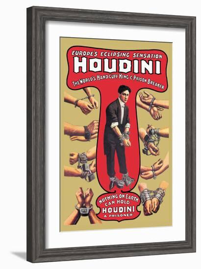 Houdini: The World's Handcuff King and Prison Breaker-null-Framed Art Print