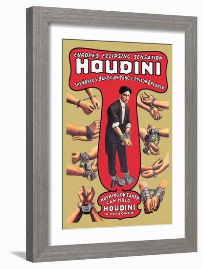 Houdini: The World's Handcuff King and Prison Breaker-null-Framed Art Print