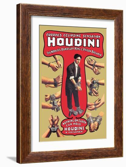 Houdini: The World's Handcuff King and Prison Breaker-null-Framed Art Print