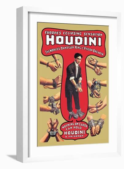 Houdini: The World's Handcuff King and Prison Breaker-null-Framed Art Print