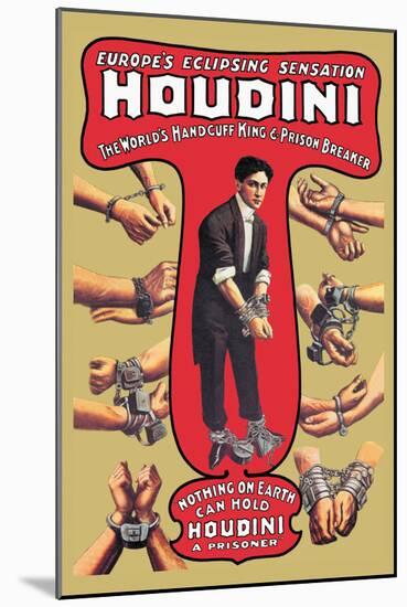 Houdini: The World's Handcuff King and Prison Breaker-null-Mounted Art Print