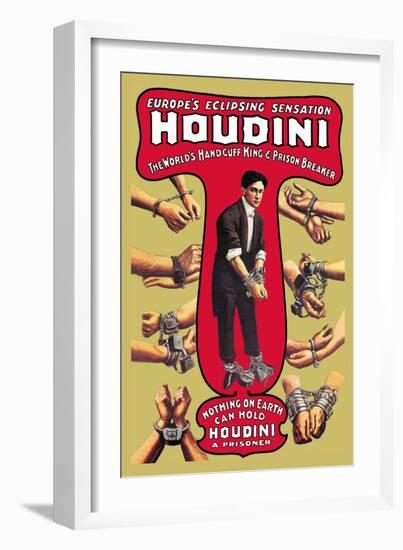 Houdini: The World's Handcuff King and Prison Breaker-null-Framed Art Print