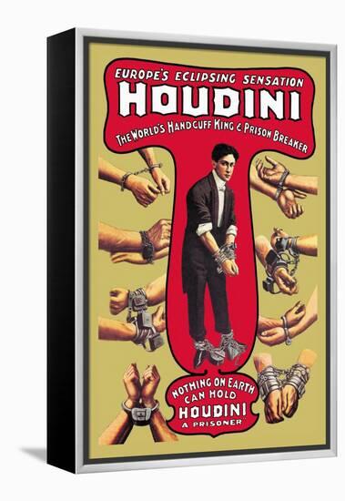 Houdini: The World's Handcuff King and Prison Breaker-null-Framed Stretched Canvas