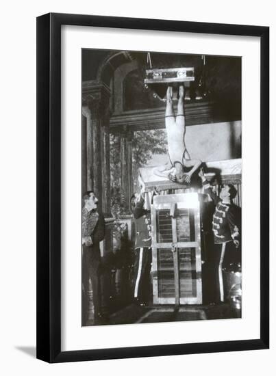 Houdini Upside Down-null-Framed Art Print