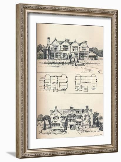 Houghton Grange, Near Huntingdon, C1897-null-Framed Giclee Print