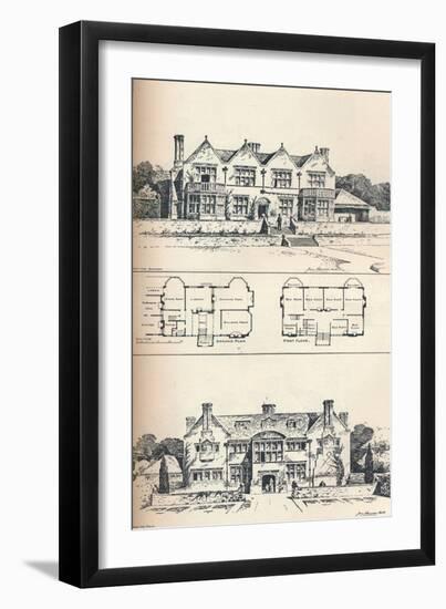 Houghton Grange, Near Huntingdon, C1897-null-Framed Giclee Print