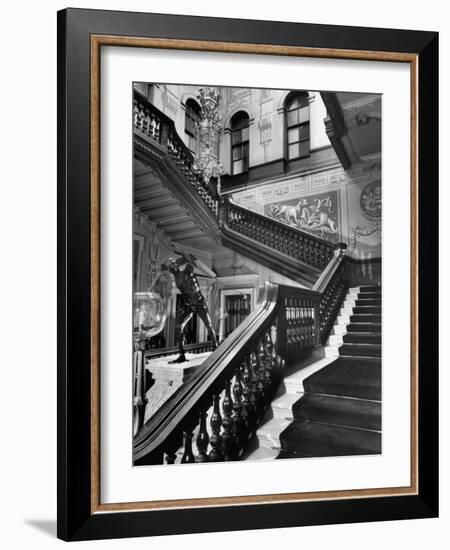 Houghton Hall, 18th Century English Manor Built by Sir Robert Walpole-William Sumits-Framed Photographic Print