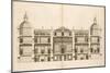 Houghton Hall: Section of the West front, Engraved by Pierre Fourdrinier, 1735-Isaac Ware-Mounted Giclee Print