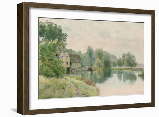 Houghton Mill on the River Ouse, 1914-William Fraser Garden-Framed Giclee Print