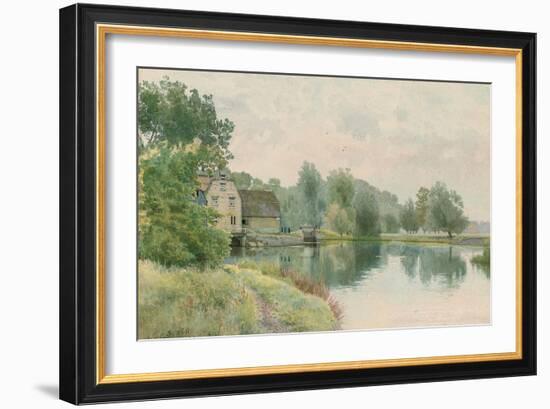 Houghton Mill on the River Ouse, 1914-William Fraser Garden-Framed Giclee Print