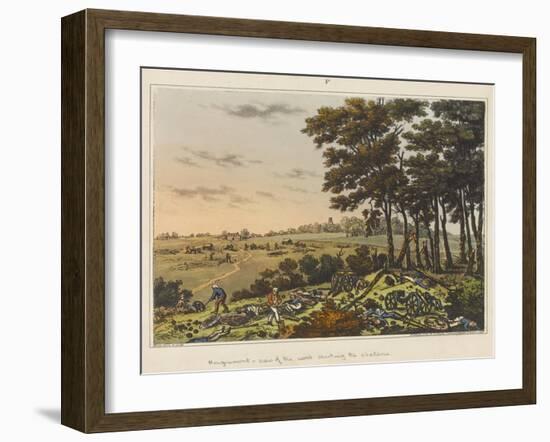 Hougoumont - View of the Wood Skirting the Chateau-James Rouse-Framed Giclee Print