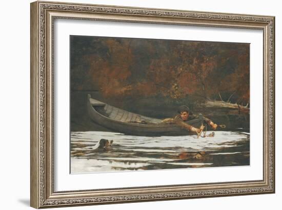 Hound and Hunter, 1892-Winslow Homer-Framed Giclee Print