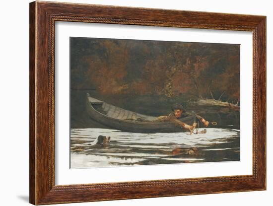 Hound and Hunter, 1892-Winslow Homer-Framed Giclee Print