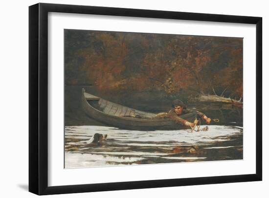 Hound and Hunter, 1892-Winslow Homer-Framed Giclee Print