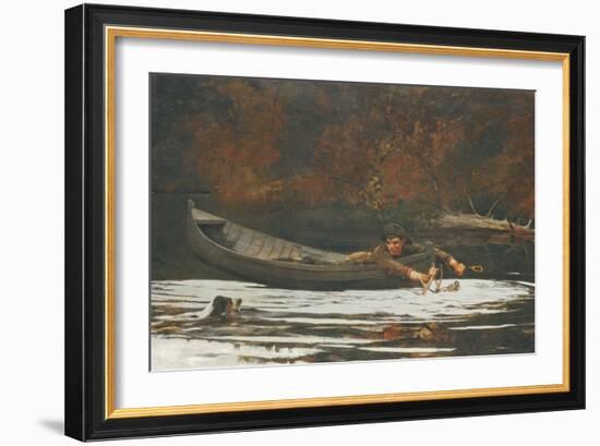 Hound and Hunter, 1892-Winslow Homer-Framed Giclee Print