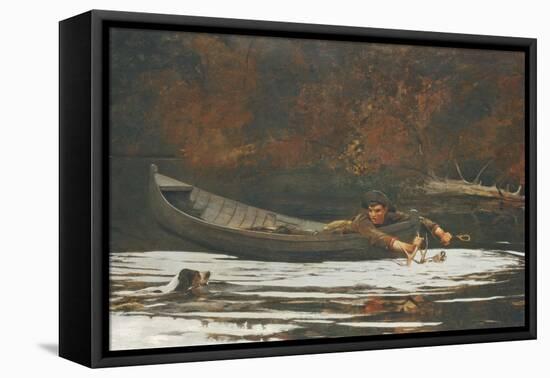 Hound and Hunter, 1892-Winslow Homer-Framed Premier Image Canvas