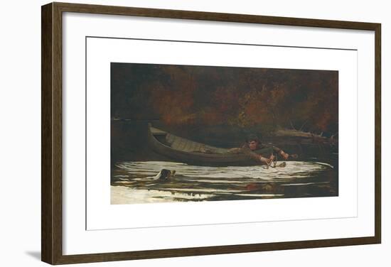 Hound and Hunter-Winslow Homer-Framed Premium Giclee Print