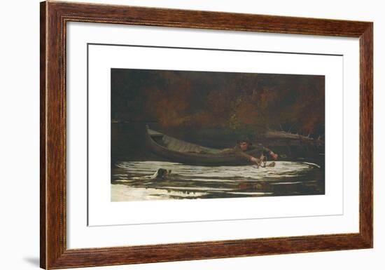 Hound and Hunter-Winslow Homer-Framed Premium Giclee Print