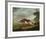 Hound Coursing a Stag-George Stubbs-Framed Premium Giclee Print