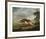 Hound Coursing a Stag-George Stubbs-Framed Premium Giclee Print