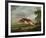 Hound Coursing a Stag-George Stubbs-Framed Premium Giclee Print