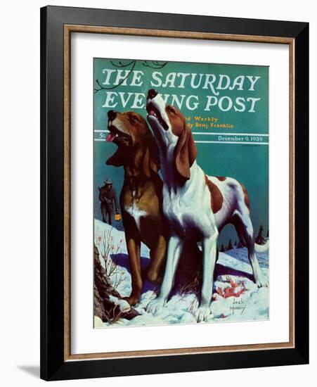 "Hound Dog," Saturday Evening Post Cover, December 9, 1939-Jack Murray-Framed Giclee Print