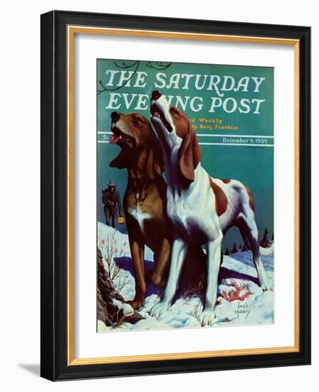 "Hound Dog," Saturday Evening Post Cover, December 9, 1939-Jack Murray-Framed Giclee Print