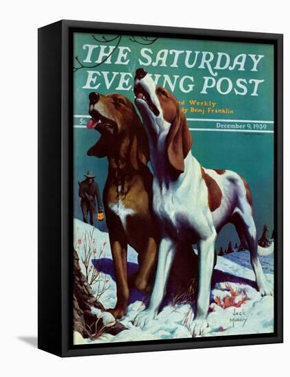 "Hound Dog," Saturday Evening Post Cover, December 9, 1939-Jack Murray-Framed Premier Image Canvas