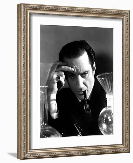 Hound of the Baskervilles, Basil Rathbone, 1939-null-Framed Photo