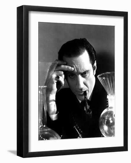 Hound of the Baskervilles, Basil Rathbone, 1939-null-Framed Photo