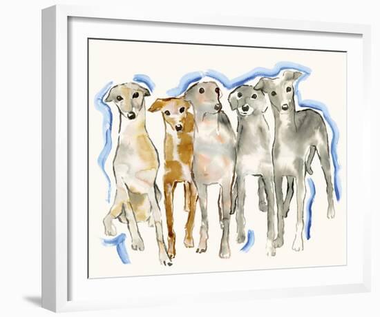 Hounding Around-Kristine Hegre-Framed Giclee Print