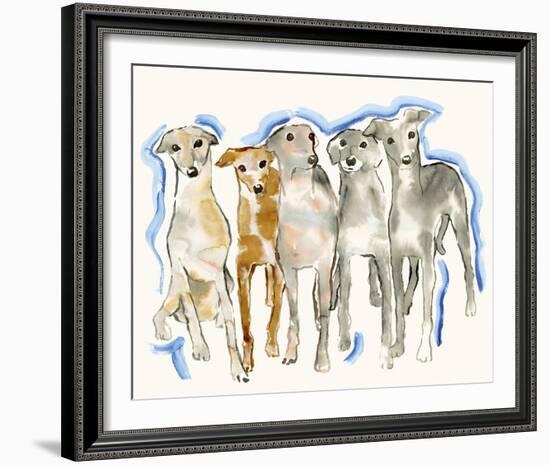 Hounding Around-Kristine Hegre-Framed Giclee Print