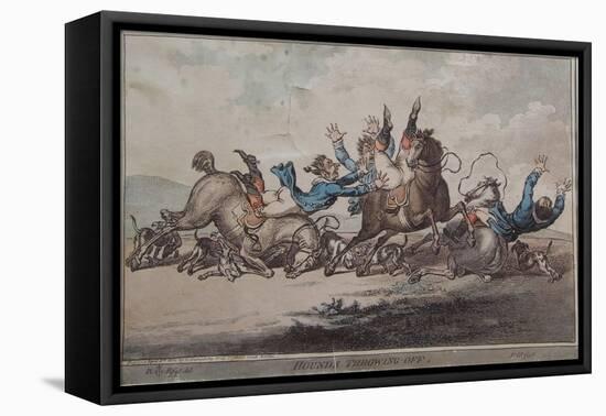Hounds Throwing Off, 1800-James Gillray-Framed Premier Image Canvas