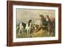 Hounds with a Hare-John Emms-Framed Giclee Print