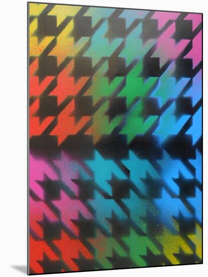 Houndstooth-Abstract Graffiti-Mounted Giclee Print