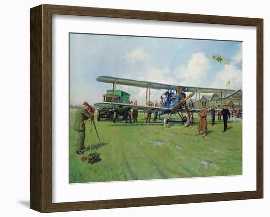 Hounslow Heath, 1979 (Oil on Canvas)-Terence Cuneo-Framed Giclee Print