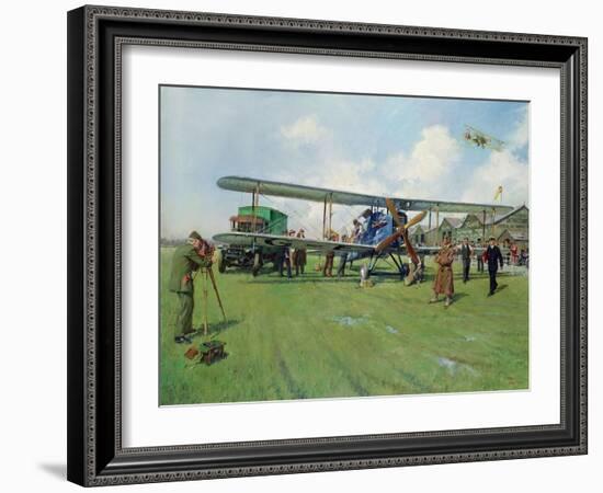 Hounslow Heath, 1979 (Oil on Canvas)-Terence Cuneo-Framed Giclee Print