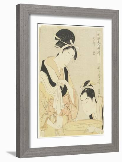 Hour of Snake, Kept Woman, 1798-1799-Kitagawa Utamaro-Framed Giclee Print