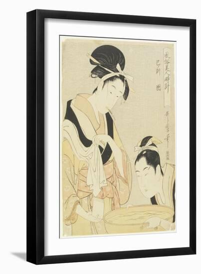 Hour of Snake, Kept Woman, 1798-1799-Kitagawa Utamaro-Framed Giclee Print