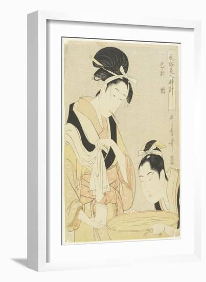 Hour of Snake, Kept Woman, 1798-1799-Kitagawa Utamaro-Framed Giclee Print