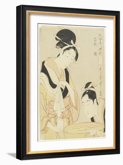 Hour of Snake, Kept Woman, 1798-1799-Kitagawa Utamaro-Framed Giclee Print