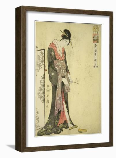 Hour of the Ox [2Am] (Ushi No Koku), C. 1794-Kitagawa Utamaro-Framed Giclee Print