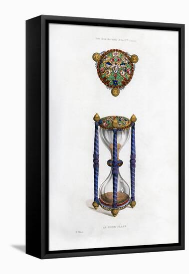 Hourglass, Mid-17th Century-Henry Shaw-Framed Premier Image Canvas