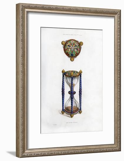 Hourglass, Mid-17th Century-Henry Shaw-Framed Giclee Print