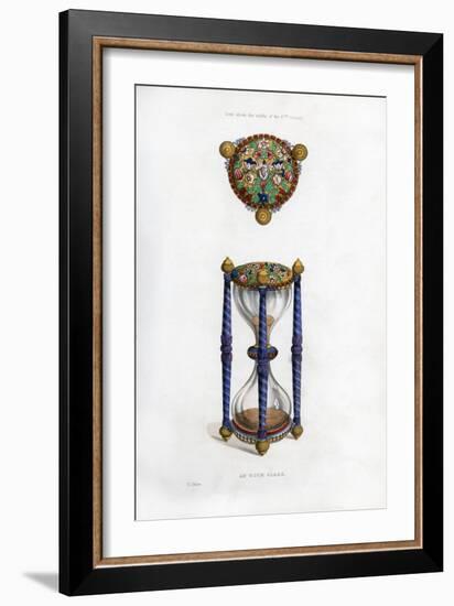 Hourglass, Mid-17th Century-Henry Shaw-Framed Giclee Print