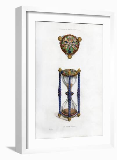 Hourglass, Mid-17th Century-Henry Shaw-Framed Giclee Print